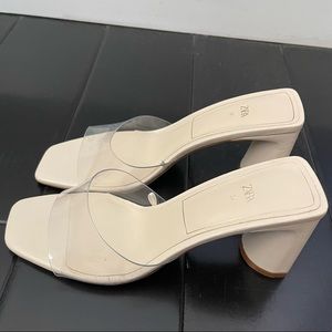 Clear Zara sandals